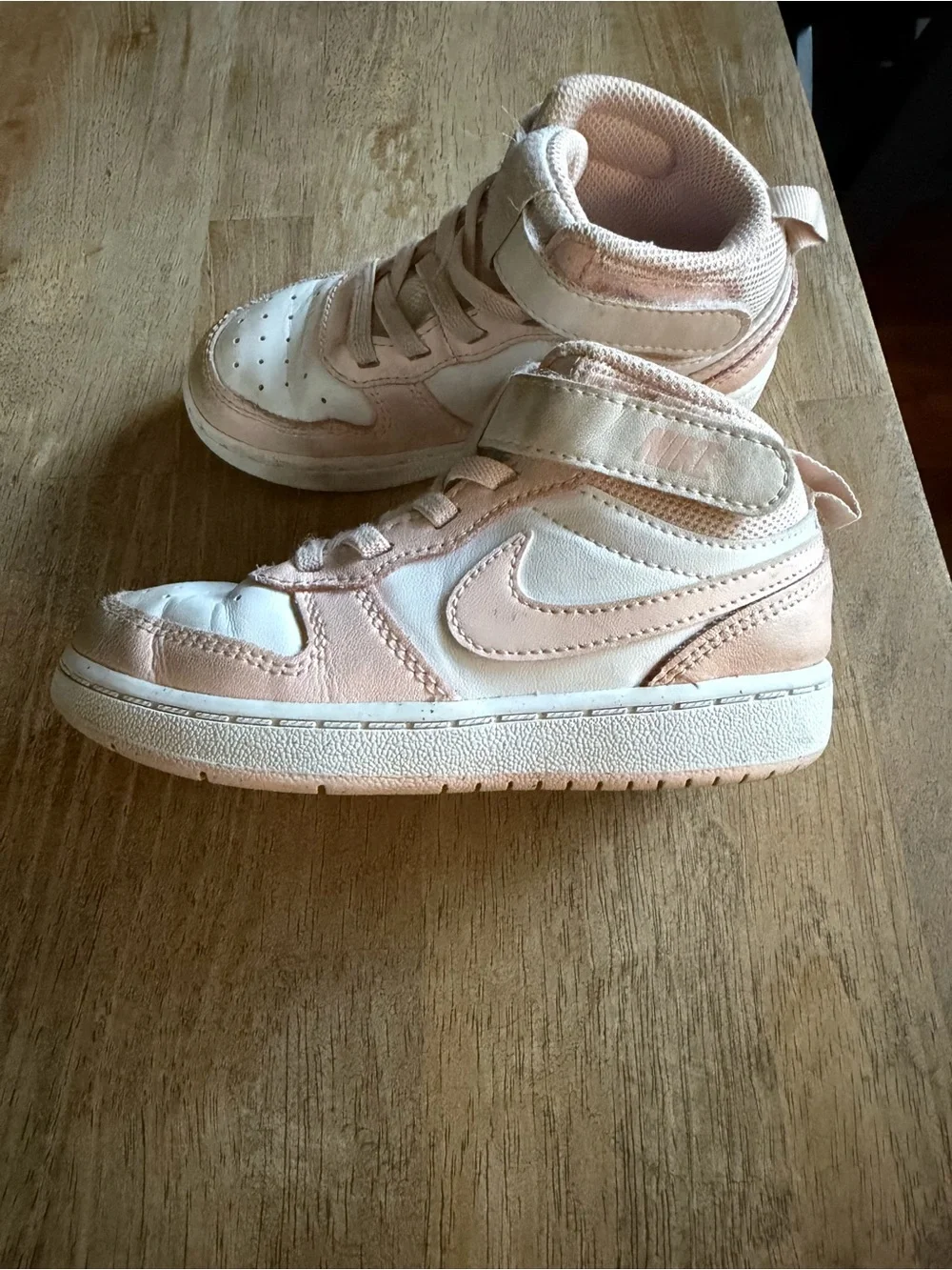 Nike Kids Mid-Top Sneakers in Pink and White
